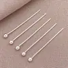 Alfinetes em formato de T, alfinetes em formato de 9, alfinetes com cabeça redonda, banhados a ouro 18K em cobre, materiais para atacado para acessórios de joias artesanais DIY com contas