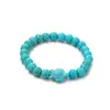 Pulsera Turquesa Transfronteriza Europea y Americana Accesorios de Tortuga de Playa Pulsera de Playa con Cuentas Turquesa Azul 8.6% Mayoreo