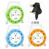 Enchufe de carrete móvil estándar británico estándar europeo con USB carrete transfronterizo cable de extensión exterior carrete de cable de 10M suministro