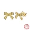 Pendientes de Lazo de Cinta Huasheng Jewelry Plata S925 Versátiles de Alta Gama Venta Directa al por Mayor de Fábrica