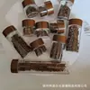 Mini Botella de Almacenamiento de Café en Polvo y Granos Dorados de Vidrio, Botella de Empaque de Hojas de Té de Alto Borosilicato, Botella de Cordyceps, Botella Vacía, Frasco Pequeño Sellado