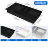 Cubierta de Agujero Pasante para Hilo de Computadora de Escritorio Yingya Plástico ABS Ranura Rectangular para Bolígrafos Caja de Almacenamiento de Cables Caja de Bolígrafos Cubierta de Caja de Cables