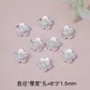 Contas Espaçadoras Flor de Montanha Trevo de Quatro Folhas Cor Prata Espessa Contas Cilíndricas Acessórios de Cobre Joias DIY Feitas à Mão Vendedor Direto Atacado