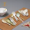 10 Colheres de Melamina Estilo Japonês Casco de Tartaruga para Uso Comercial, Colheres Longas para Hot Pot Picante e Sopas de Macarrão, Colheres de Sopa Grandes de Plástico com Cabo Longo