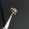 Anillo de hueso de serpiente BV de alta versión con diamantes completos para mujer, oro rosa de 18k a la moda con forma de serpiente, viento frío de alta gama, fabricantes en nombre del cabello