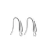 Ganchos para Oreja Suaves de Acero Inoxidable Chapados en Oro para Peces con Pedrería y Agujeros de 1.5 mm Accesorios para Pendientes Personalizados DIY Estilo Europeo y Americano Venta al por Mayor