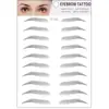 Pegatinas 3D para cejas transfronterizas al por mayor, imitación ecológica, tatuaje de cejas impermeable, pegatinas para cejas, pegatinas para cejas perezosas, en representación de cabello