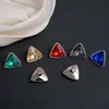 Acessórios de Contas com Broca Triangular Estilo Coreano, Acessórios de Cabelo com Broca de Cristal Redonda de Plástico Galvanizado Perfurado, Joias com Elástico, Novas Joias com Broca