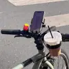 Soporte para Teléfono Móvil de Motocicleta, Soporte de Navegación para Vehículos Eléctricos y Bicicletas, Antivibración, Colocación y Retirada con una Sola Mano, Absorción de Impactos para la Conducción