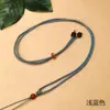 Cordão para pingente Ruyi masculino e feminino pingente de jade feito à mão colar de nó dourado cordão de pescoço fivela de segurança corda de pingente de jade