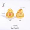 Jin Yan Yang Mi's Novo Estilo Chinês Colar Cabaça Esculpida Pingente Oco Fortuna Dourada Bolsa Da Fortuna Antiga Temperamento