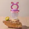 Silicona de grado alimenticio para bebé, puede morder y moler, juguete para la dentición, juguete de fruta para la dentición del bebé
