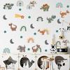 FX-E142 Dibujo Animado Dinosaurio Arcoíris Luna Habitación Infantil Jardín de Niños Dormitorio Baño Hogar Pegatinas Decorativas de Pared