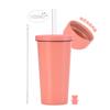 Nuevo Modelo 2026 Taza de Acero Inoxidable de 500 ml con Popote y Revestimiento Interior de Cerámica, Taza de Doble Pared con Popote al Vacío para Té de Burbujas