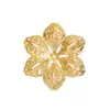 Accesorios de joyería DIY directos de fábrica 44*39mm flor de hexágono sólido abanico de novia accesorios para tocado de novia