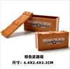 Caja de accesorios para armas militares caja de airdrop para comer pollo con patrón juguetes de bloques de construcción ensamblables de partículas pequeñas accesorios