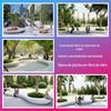 Personalizado ao ar livre grande fibra de vidro reforçado plástico árvore piscina banco cadeira canteiro de flores aeroporto comercial beleza Chen jardim paisagem escultura ornamentos