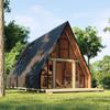 Hotel de Camping de Lujo al Aire Libre, Cabaña Triangular de Madera de Moda, Casa Móvil de Madera Maciza, Patio, Zona Escénica, Casa del Árbol en el Bosque