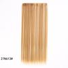 Peruca feminina europeia e americana, extensão de cabelo longo e liso, peça única, cinco clipes, peruca de cabelo com grampo, cortina de cabelo de fibra química, tomada de fábrica