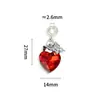 Accesorios de Colgante de Corazón de Nuevo Estilo Transfronterizos, Colgantes Nuevos de Aleación Coloridos de Moda, Accesorios para Joyería de Pulsera y Collar DIY