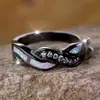 Anillo de cruz trenzada minimalista, único, de nicho, de lujo ligero, elegante, anillo de compromiso y boda, venta directa
