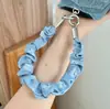 Recomendação de Cordão para Celular Novo Alça de Pulso Retrô em Jeans Cordão de Segurança Anti-Perda para Celular Corrente Curta para Celular Salsicha