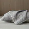 Funda protectora de algodón para almohada de hotel, anti-suciedad y anti-sudor, funda de almohada extraíble y lavable, juego de dos