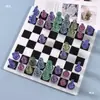 Molde de Silicona para Gota de Cristal DIY Pieza de Ajedrez Estéreo Tablero de Ajedrez Molde de Silicona Juego de Ajedrez Casero Hecho a Mano Mesa