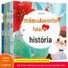 Histórias que a mãe adora contar, livro de histórias para crianças antes de dormir, livros infantis, imagem colorida, versão audiovisual, 4 volumes genuínos