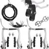Kit de Freio V-Brake para Bicicleta de Performance de Novo Produto Transfronteiriço, Conjunto de Freio de Alumínio V-Brake para Bicicleta de Estrada, Conjunto Completo de Freio V-Brake