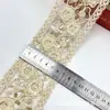 Nuevo Encaje de Hilo de Lentejuelas de Organza Estilo Étnico Ancho 6.5cm Cuerda de Algodón Bordado Ropa Falda Dobladillo Accesorios