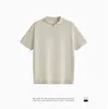 Polo de Alta Gama Texturizado Normcore Versátil Cuello de Pico Tejido de Punto Manga Corta Ligero Maduro Diseño Masculino Sentido de Diseño Exportación Transfronteriza Dropshipping