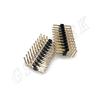 Conector Macho de Pino de Linha Dupla 90 Graus, Passo 2,54, Altura do Plástico 2,5, Conector Macho de Pino Dobrado 90 Graus, Design de Dobra de Alta Velocidade