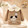 Ropa de Bebé Gruesa de Terciopelo Teddy Impermeable, Anti-Manchas y Cálida para Otoño e Invierno para Niños y Niñas, Niños Pequeños e Bebés, Monos Suaves de Aspecto Elegante