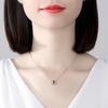 Collar de Cintura de Hombre Pequeño de Plata Esterlina S925 para Mujer Cadena de Clavícula Simple Elegante de Celebridad de Internet a la Moda Viento Frío ins para Novia