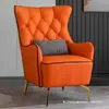 Sofá de Um Lugar Estilo Americano Luxo Leve Moderno Simples Designer Nórdico Varanda Sala de Estar Hotel Encosto Alto Casual Cadeira Tigre