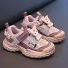 Zapatos Deportivos Ligeros de Malla Transpirable Antideslizantes tipo "Dad Shoes" para Niñas, con Velcro, para Primavera y Otoño, de Niño, Únicos y Modernos