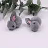 Paquete de materiales para jardín de infantes de bola de felpa accesorios para el cabello de estilo japonés hecho a mano antiguo cuerda para el cabello de conejo diadema accesorios para pasador de pelo