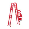 Contas de escalada elétricas Papai Noel escada de escalada simples escada de escalada dupla carrinho de veado com paraquedas escalada de chaminé corda de escalada brinquedos de Natal