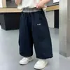 Conjunto de Verão Sem Mangas para Meninos 2026 Novo Estilo Coreano Conjunto Infantil Bordado Calça Anti-Mosquito Colete de Bebê de Verão Fino
