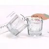 Taza para Limpiar Pinceles de Nail Art, Vaso Octagonal de Cristal, Vaso para Mezclar Colores, Recipiente Octagonal de Cristal para Quitaesmalte Líquido, Vaso sin Tapa, Vaso para Mezclar