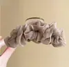 Pinza para el Cabello de Malla Plisada Estilo Nuevo para Mujer, Pinza Completa para la Parte Posterior de la Cabeza, Pasador, Pinza de Tiburón, Accesorio para el Cabello de Alta Gama Versátil de Moda