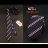 Versión coreana de la moda británica para corbatas de hombre estrecha moda de boda corbata de 6 cm 1200 puntadas poliéster fabricantes
