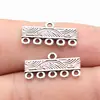 20X10MM 1.1g Conectores para Pendientes Color Plata Antigua Accesorios de Aleación Vintage para DIY Artículo Caliente Transfronterizo