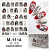 Carcasa Estampada del Pequeño Libro Rojo Pegatinas para Uñas Mariposa Serpentina Aurora Uñas Color Rosa Glaseado Tridimensional Avanzado
