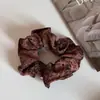 Goma para el pelo retro estampada estilo coreano para mujer, Diadema versátil de alta gama, Elástico para coleta, Accesorio para el pelo de alta elasticidad