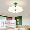 Luminária de teto para quarto Memphis, feijão mágico vermelho estilo creme, luz colorida personalizada dopamina para quarto de criança estudo