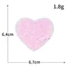 Corazón de Lentejuelas de Colores Corazón Bordado por Computadora Serie de Corazones en Forma de Corazón Color Melocotón Parches de Tela Bordados para Ropa, Zapatos y Bolsos Parches Decorativos