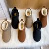 Comercio Exterior Japonés y Coreano Botas de Nieve de Tubo Corto Engrosadas de Terciopelo para Mujer 2022 Nuevas Puntera Redonda Anti-Terciopelo Botas de Algodón Botas de Nieve