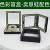 En Stock Modelo Nuevo Caja de Almacenamiento Elástica Transparente de Dos Tonos para Joyería Oxidada y Uñas Postizas, Caja de Suspensión con Película PE